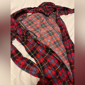 Long plaid shirt